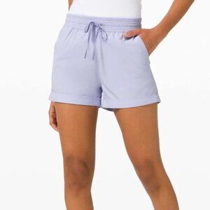 Lululemon Spring Break Away Shorts Berry Purple High Wasted 3" Sz 8 READ B30